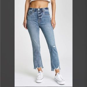 Daze High Rise Shy Girl Kick Flare Crop Jean, NWT, Sz. 30